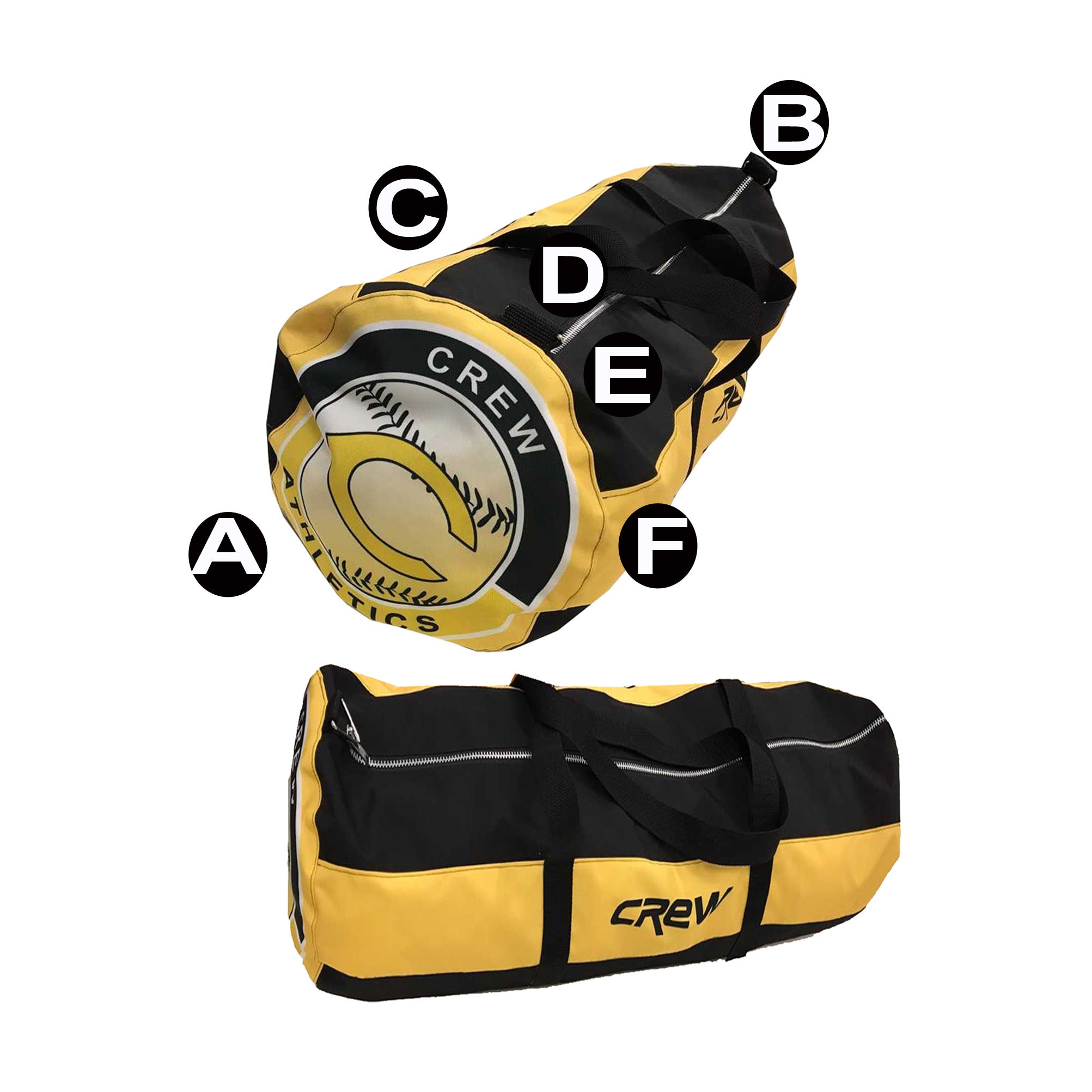 Custom Sports Duffel Bag Designed for Baseball Rugby Soccer Basketball