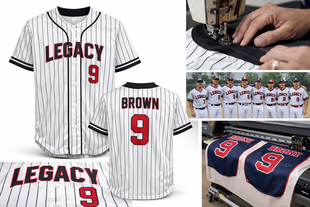 Custom Button-Up Baseball Jerseys – Full Sublimation | Made in Phoenix
