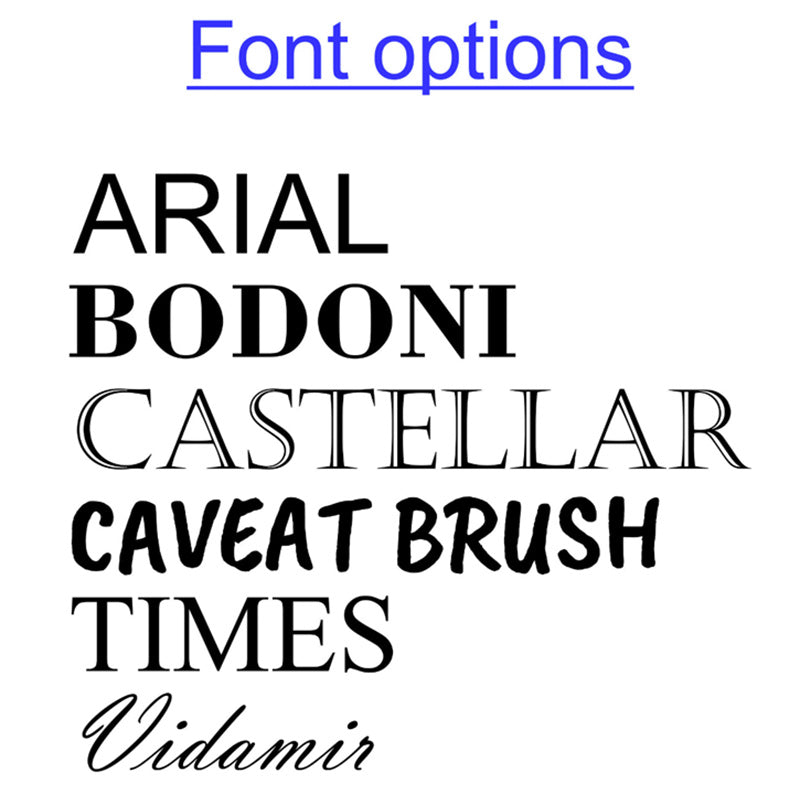 Font options