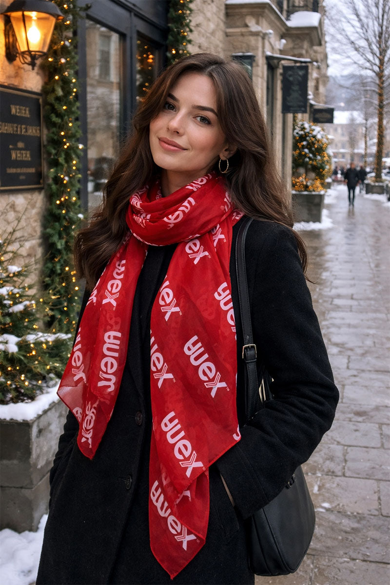 Custom Sublimation Chiffon Scarf – Lightweight, Full Color Print