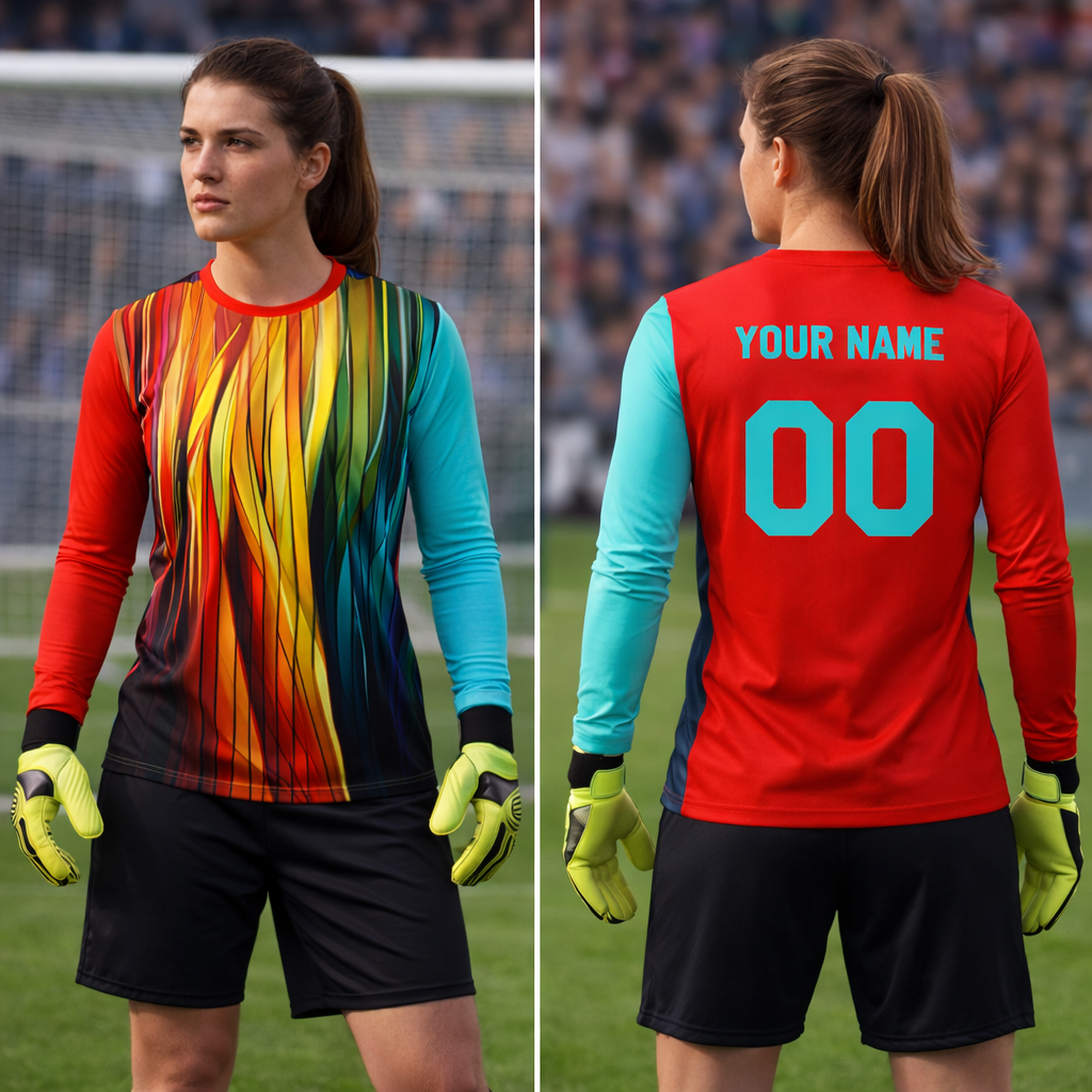 SPECTRUM-GK-JERSEY-LONG-SLEEVE girls with name and number