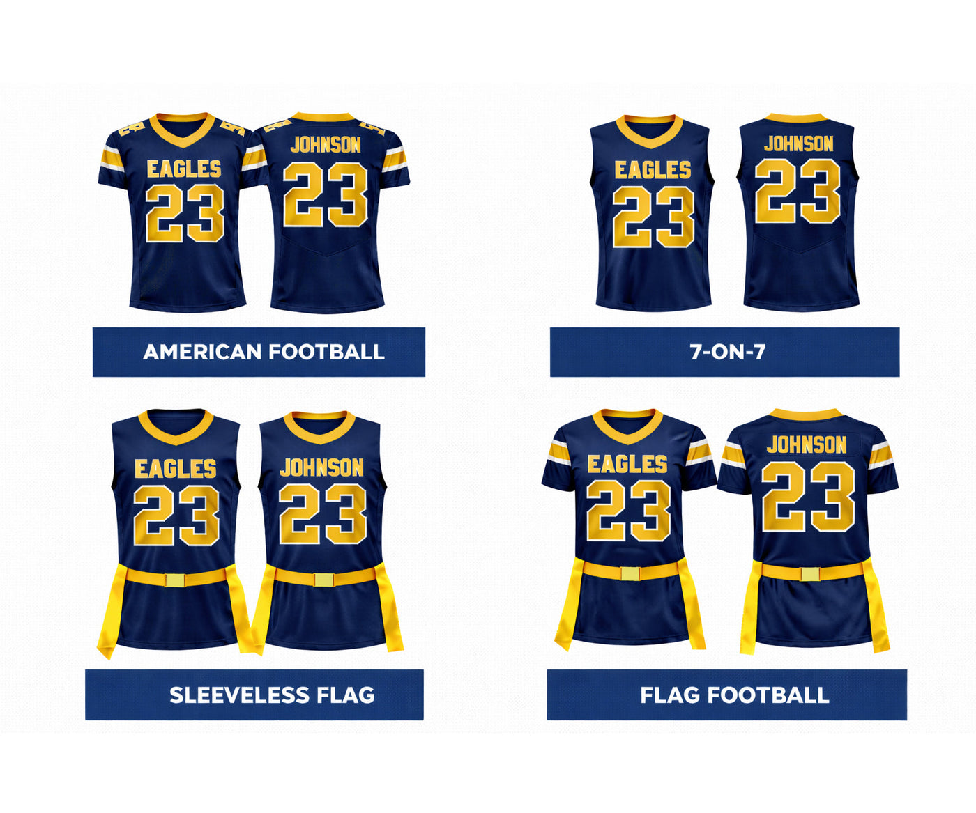 Custom sublimated football uniforms and team apparel