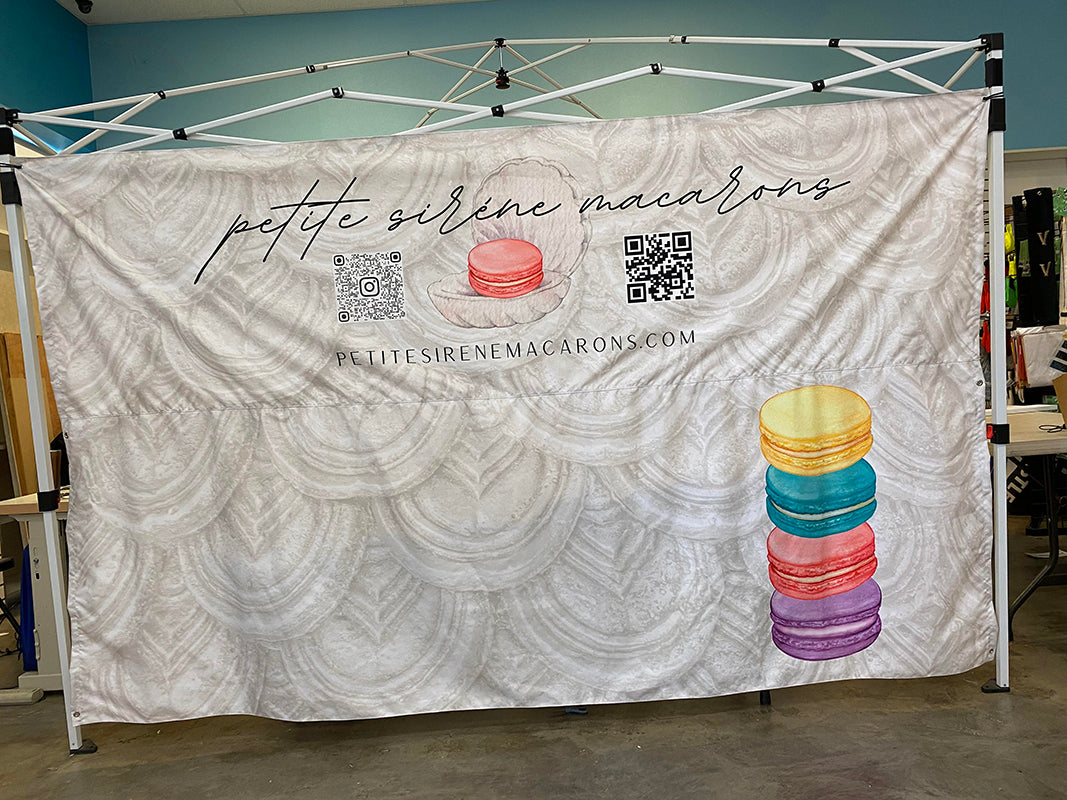 Canopy wall banner print