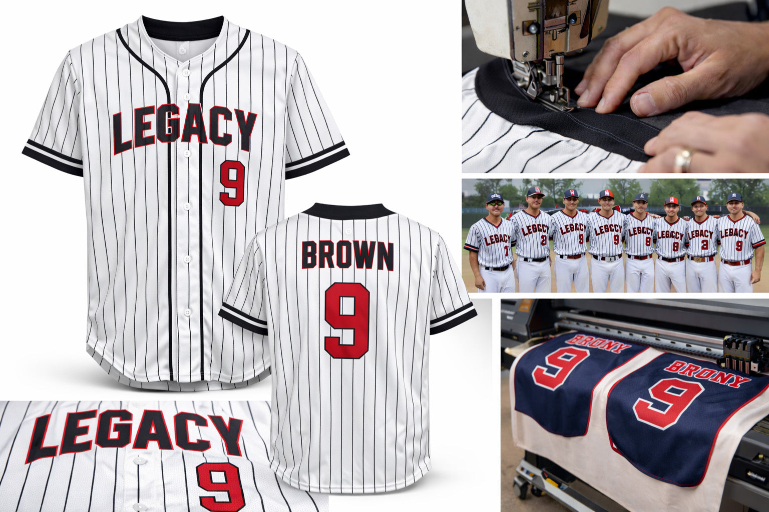 Custom Button-Up Baseball Jerseys – Full Sublimation | Made in Phoenix