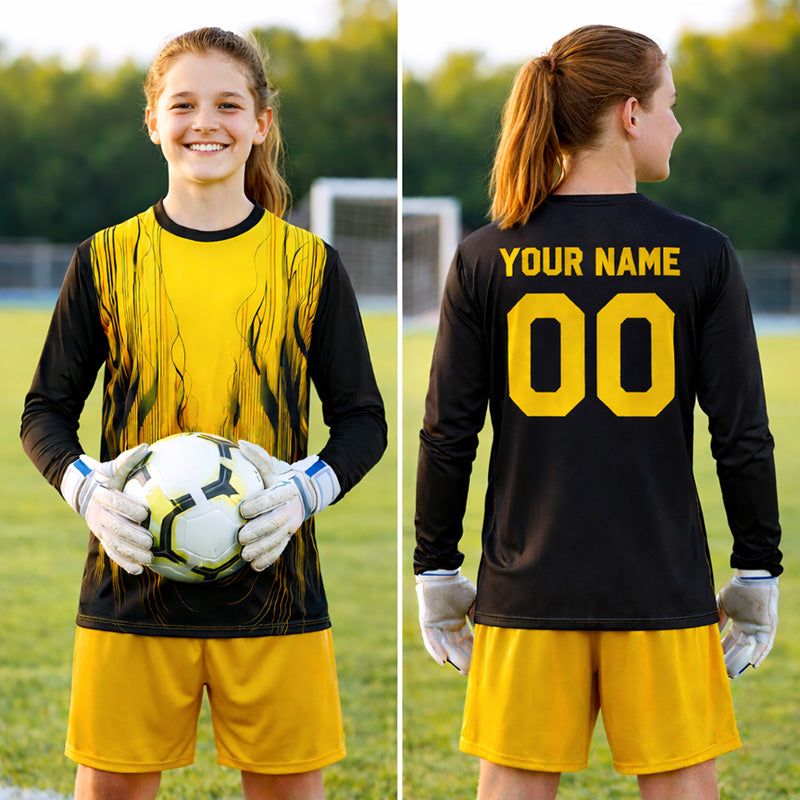 Sentinel Gold Goalkeeper Jersey – Custom GK Kit – Unisex,