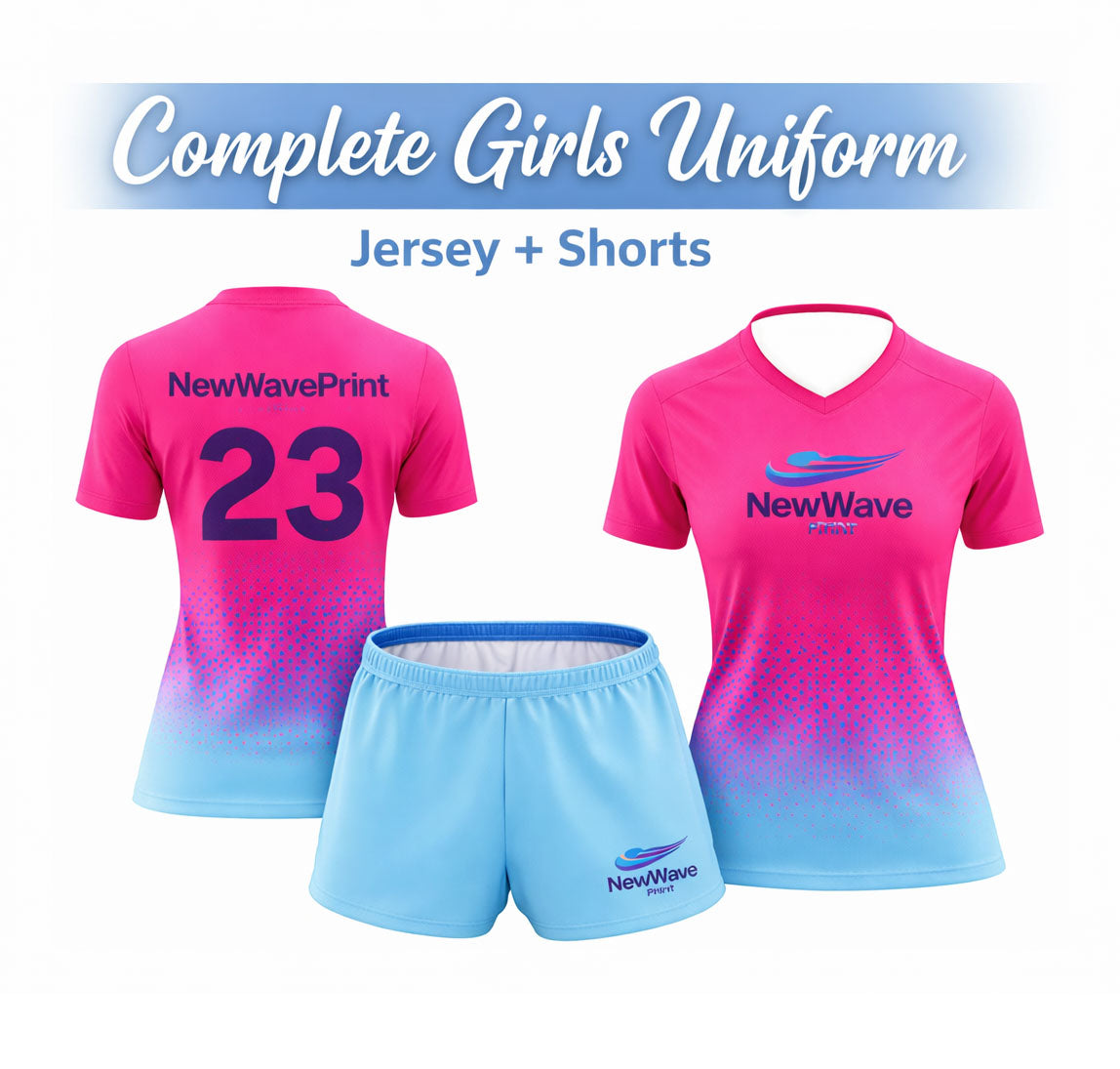 Custom Womens Cut Soccer Uniforms for Teams | NewWavePrint