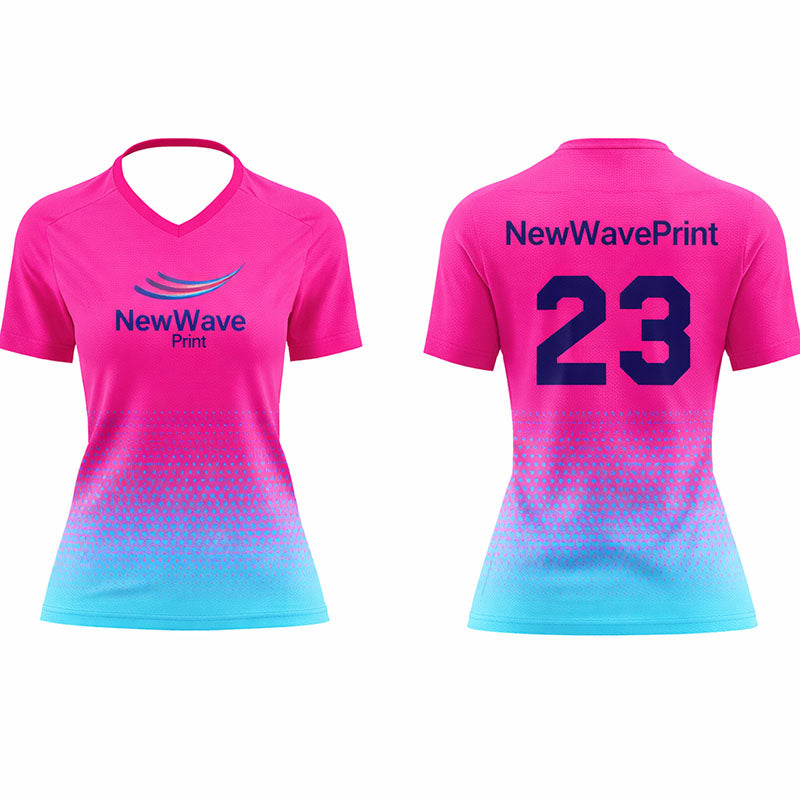 Girls cut jersey front and back