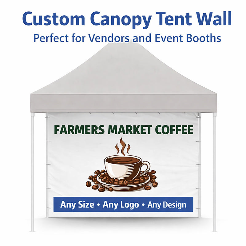 Canopy side wall banner