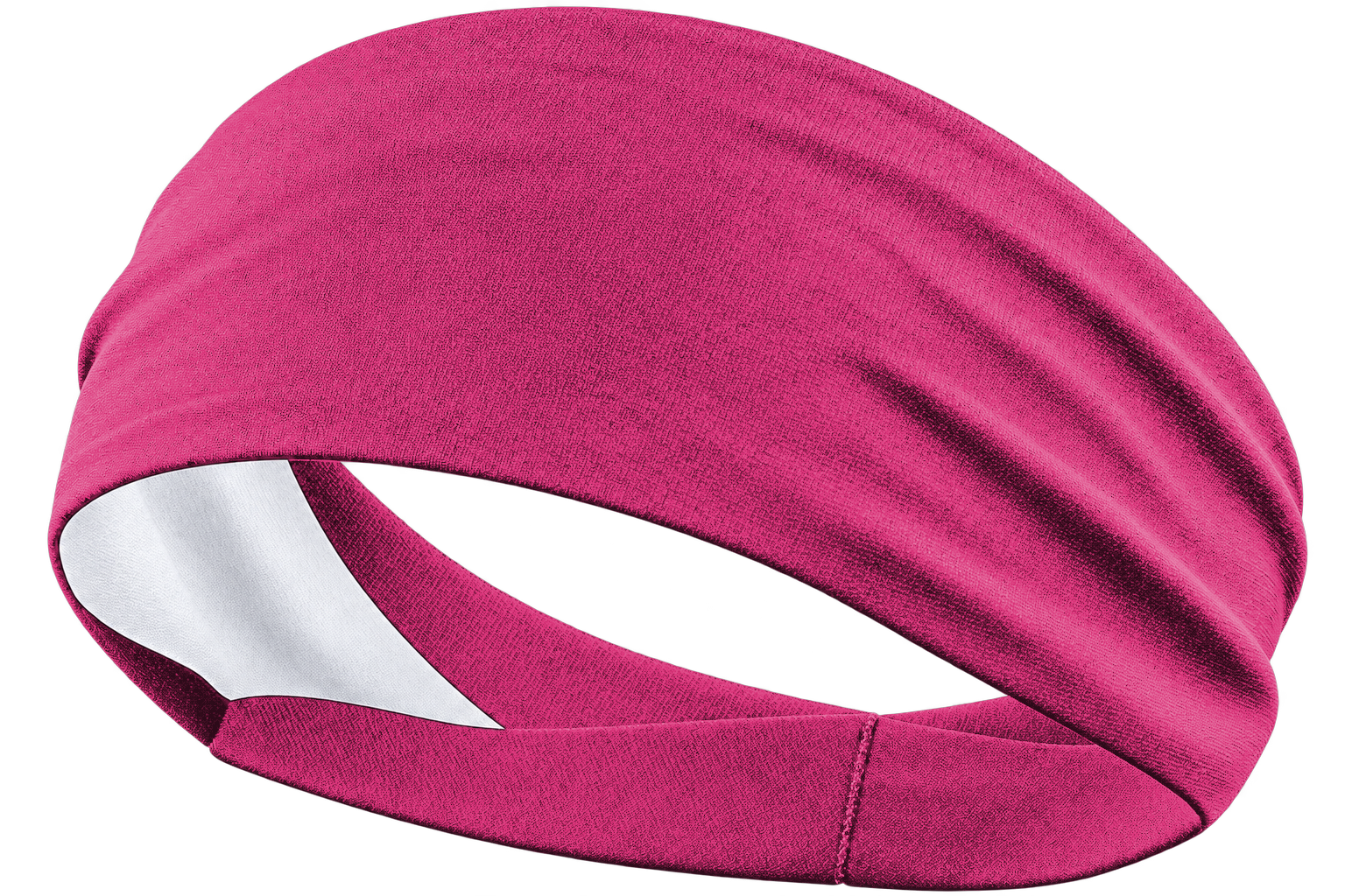 Sport pink custom sports headband, front product view