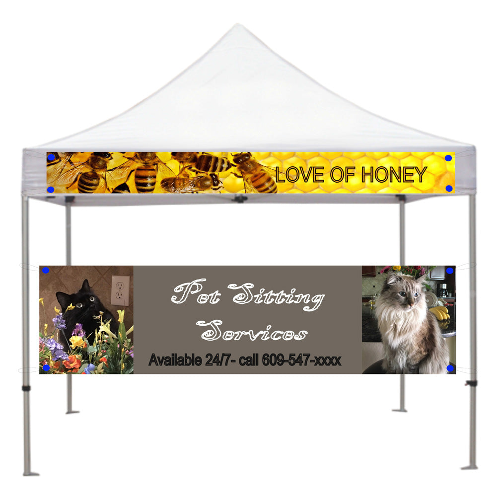 Custom banner for canopy
